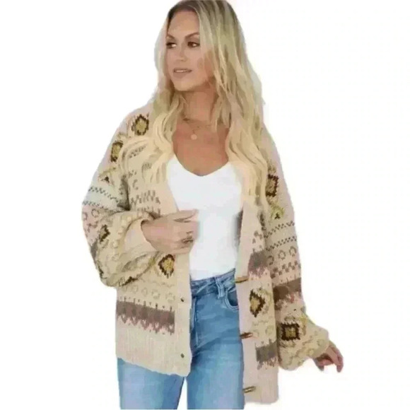 Love Riche Oversized "Boxy" V-Neck Cardigan
Women's Large EUC! - Picture 3 of 11